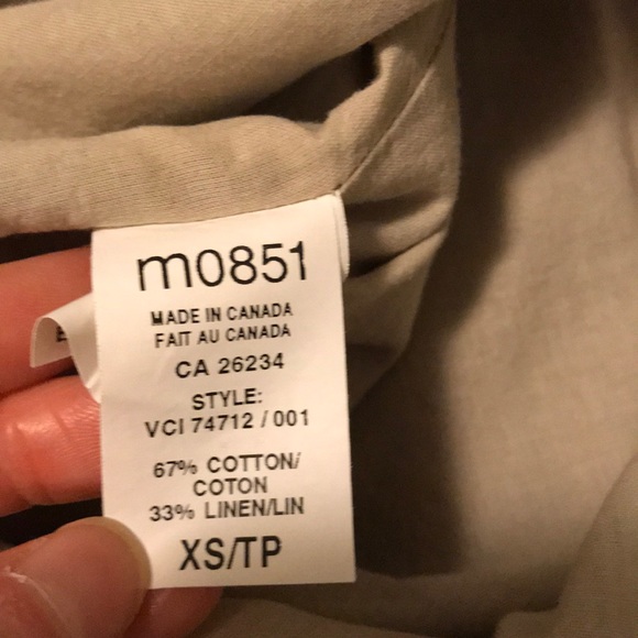 M0851 linen cotton blend dress - Picture 5 of 5